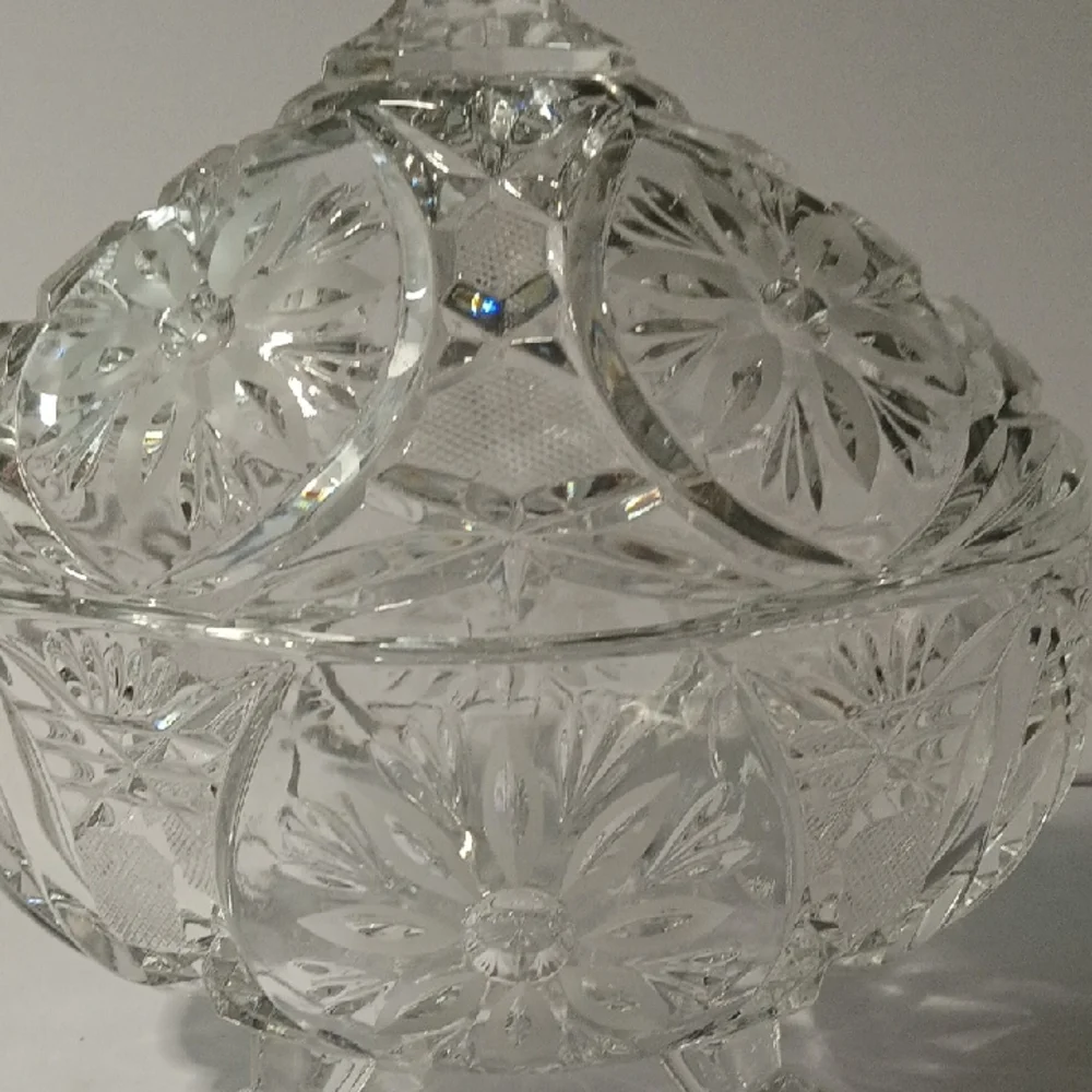 Anna Hutte Bleikistall Vintage (70's) Crystal Serveware Candy Dish - Germany